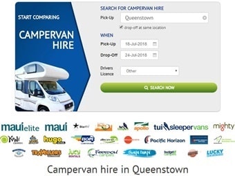 クイーンズタウン空港からキャンピングカーでNZ南島トレッキング周遊