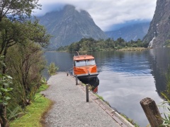 サンドフライポイントのボート乗り場