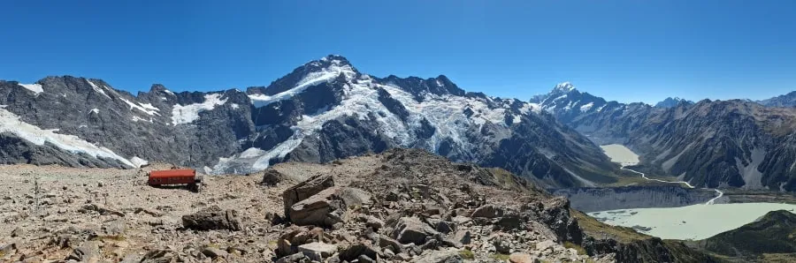 ミューラーハットルート頂上からパノラマ絶景