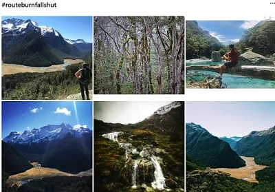 インスタグラム投稿#routeburnfallshut