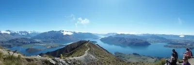 ロイズピークのインスタグラムスポットでのパノラマ景観